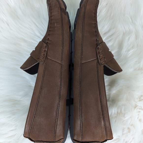 Cole Hann Wyatt Penny leather casual slipons, men's size 8.5, brown - Picture 7 of 10